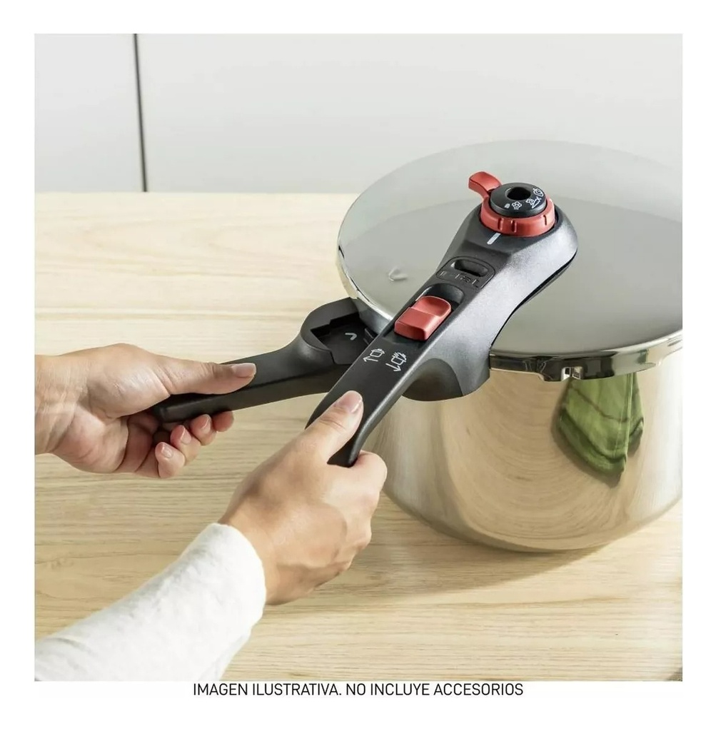 Olla Tefal Express 8 Litros Acero Inoxidable Color Plateado