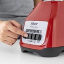 Oster Licuadora De 2 Velocidades Más Pulso Con Vaso De Vidrio Boroclass De 1.5 L 800 W Color Rojo Blstkag-rpb