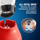 Oster Licuadora De 2 Velocidades Más Pulso Con Vaso De Vidrio Boroclass De 1.5 L 800 W Color Rojo Blstkag-rpb