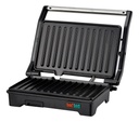 Parrilla Para Panini Grill 2 Rebanadas Acero Masterchef Color Plateado