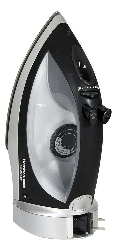 Plancha A Vapor Hamilton Beach 14210 Con Suela Antiadherente Color Negro