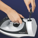 Plancha A Vapor Hamilton Beach 14210 Con Suela Antiadherente Color Negro