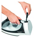 Plancha A Vapor Hamilton Beach 14210 Con Suela Antiadherente Color Negro