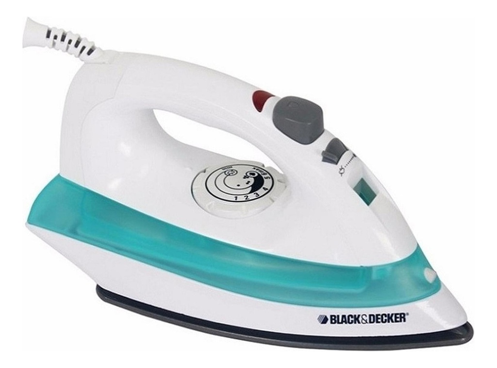Plancha De Vapor Y Rocio Black And Decker Irbd100 Color Blanco/azul