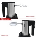 Rca Batidora De Mano Acero Inoxidable Rc-68 Color Negro