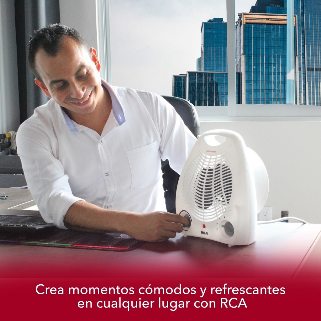 Rca Calefactor Con Ventilador Rc-a01 Color Blanco