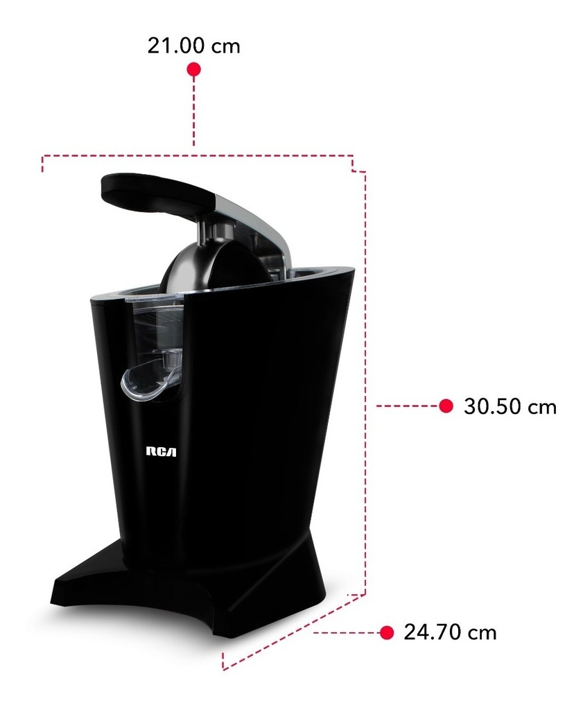 Rca Exprimidor De Cítricos Eléctrico Con Palanca Rc-619 Color Negro