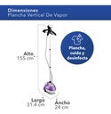 Rca Plancha Vertical De Vapor Con Pedestal Rca Rc-928 Color Morado