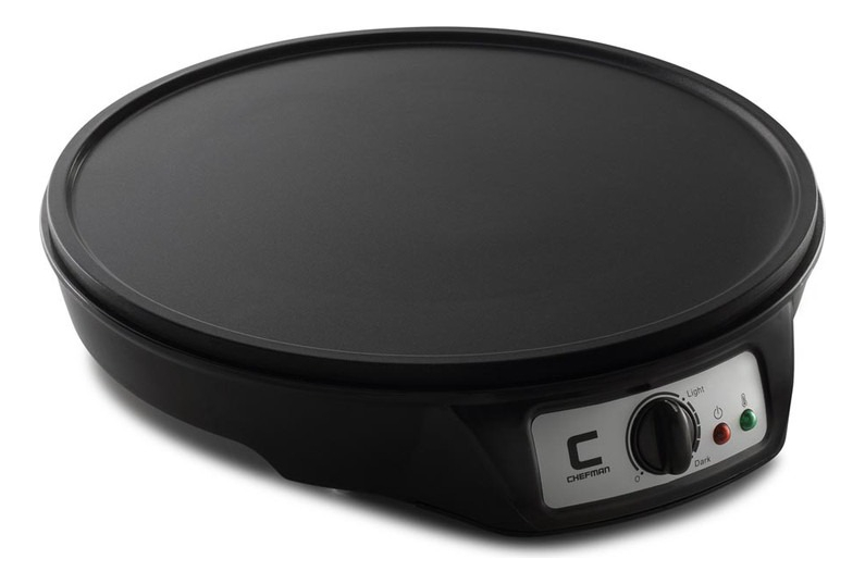 Crepera Electrica Rj33-c Chefman Color Negro