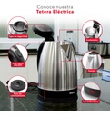 Rca Tetera Eléctrica Acero Inoxidable, Cocina, Rc-180gb01 Color Gris