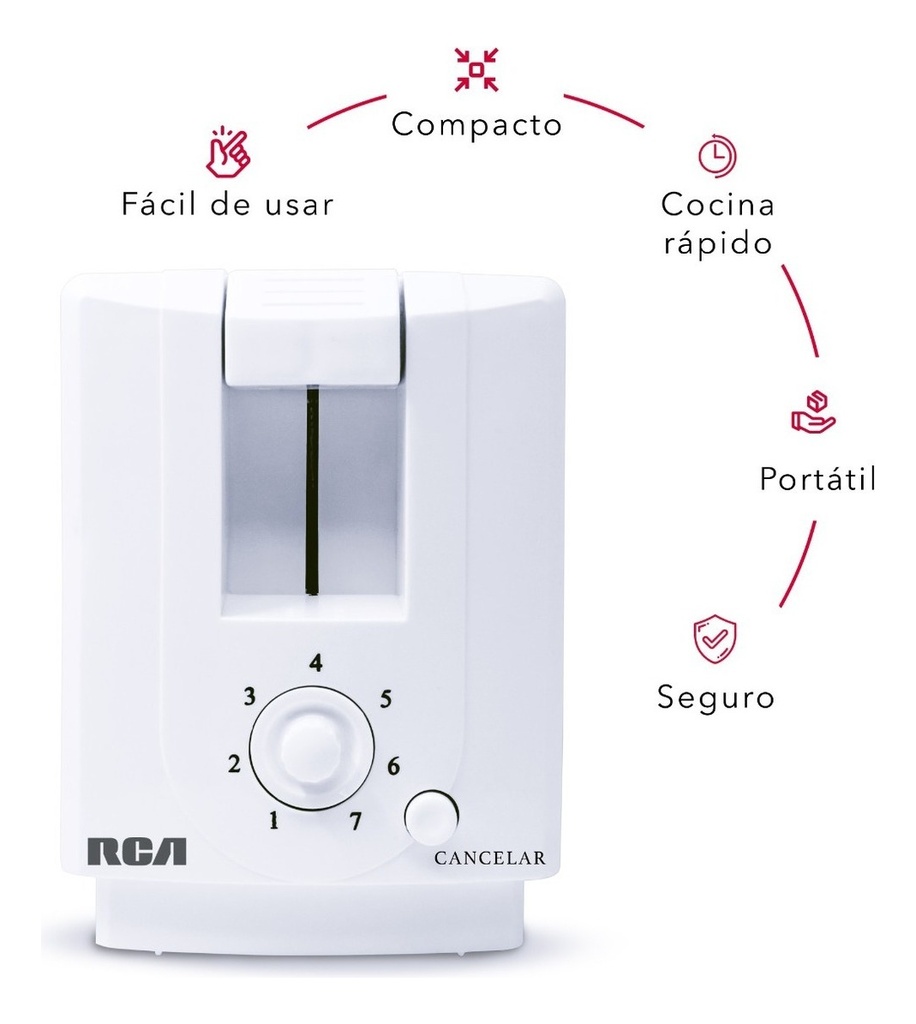 Rca Tostador De Pan Rc-t1 Color Blanco