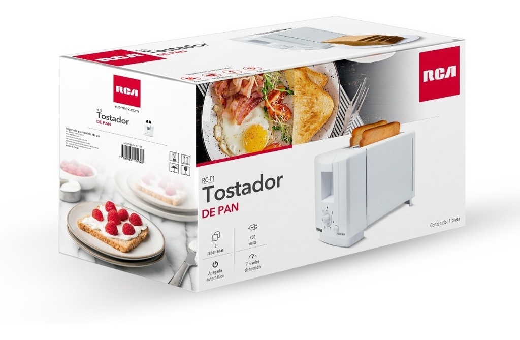 Rca Tostador De Pan Rc-t1 Color Blanco