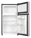 Refrigerador Con Freezer Frigobar Hisense Frigobar Rt31d6agx1 Color Gris Con Capacidad De 87l 127v