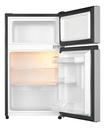 Refrigerador Con Freezer Frigobar Hisense Frigobar Rt31d6agx1 Color Gris Con Capacidad De 87l 127v
