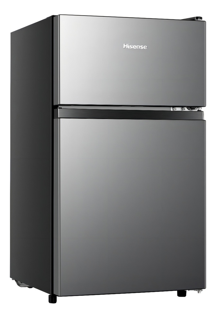 Refrigerador Con Freezer Frigobar Hisense Frigobar Rt31d6agx1 Color Gris Con Capacidad De 87l 127v