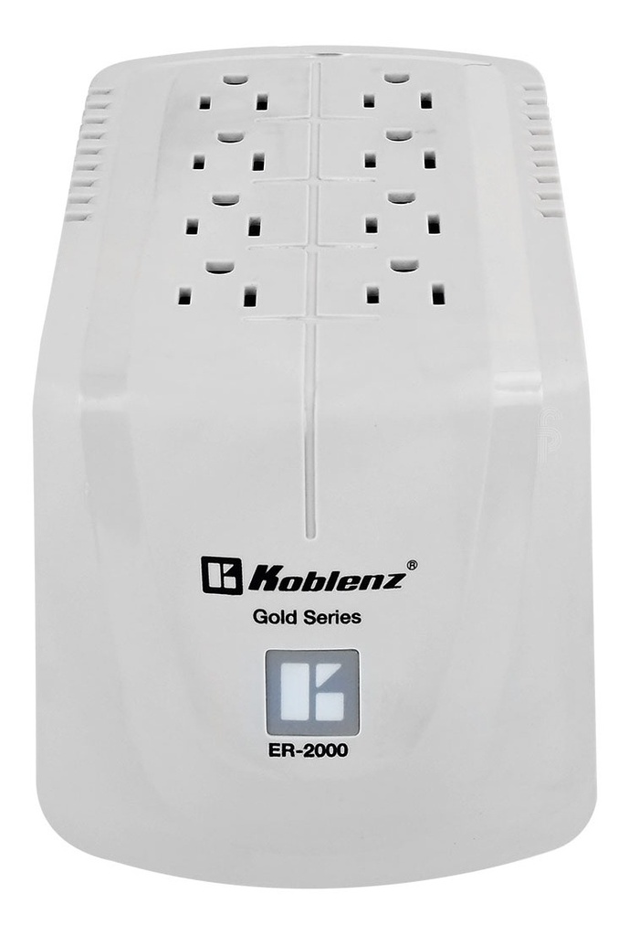 Regulador Er-2000 Koblenz® 6.6 Amp, 8 Contactos Nema5-15r Color Gris
