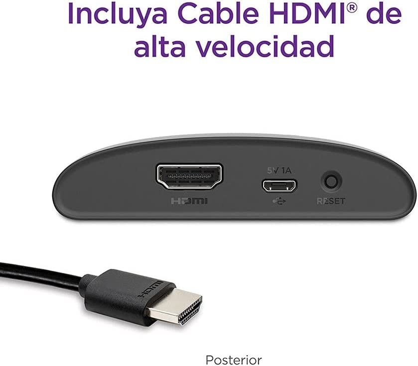 Roku Express 4k+ 3941 De Voz 4k Negro Con 1gb De Memoria Ram