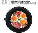 Crepera Electrica Rj33-c Chefman Color Negro