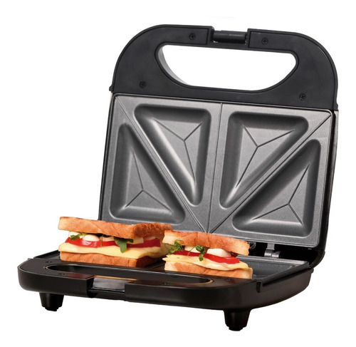 Sandwichera Eléctrica Huken Mk-sm-2ss Sandwicheras-y-paninis Color Plateado 127v