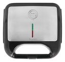 Sandwichera Eléctrica Huken Mk-sm-2ss Sandwicheras-y-paninis Color Plateado 127v