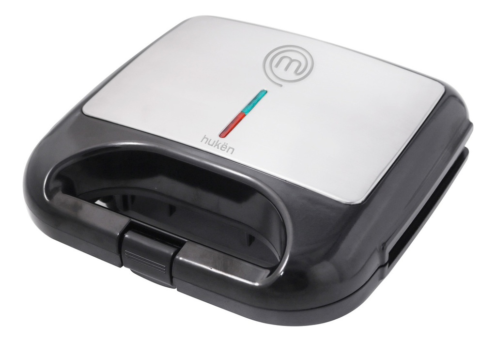 Sandwichera Eléctrica Huken Mk-sm-2ss Sandwicheras-y-paninis Color Plateado 127v