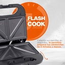 Sandwichera Eléctrica Huken Mk-sm-2ss Sandwicheras-y-paninis Color Plateado 127v