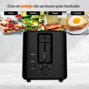 Tostador De Pan Ranura Xg 2 Rebanadas Masterchef By Hukën Color Negro