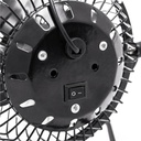 Ventilador De Escritorio 4 Taurus Mini, Metálico, Usb Color De La Estructura Negro Color De Las Aspas Plateado