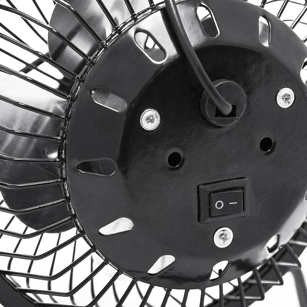 Ventilador De Escritorio 4 Taurus Mini, Metálico, Usb Color De La Estructura Negro Color De Las Aspas Plateado