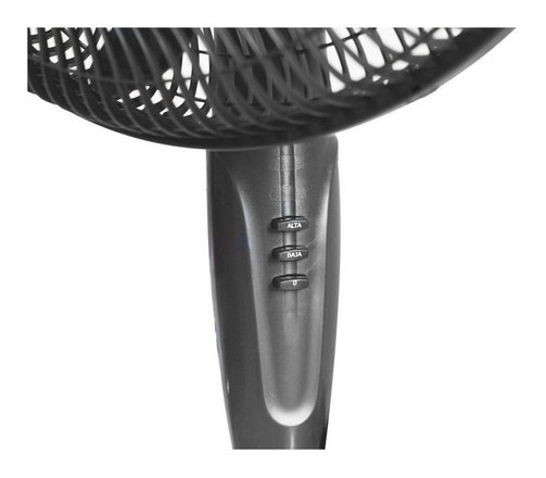 Ventilador De Pedestal Practika 16 Pulgadas, 2 Velocidades Color De La Estructura Negro