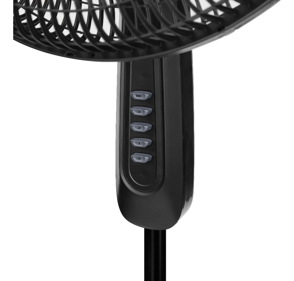 Ventilador De Pedestal Taurus Silent Power Cantidad De Aspas 6 Color De La Estructura Negro Diámetro 18   Material De Las Aspas Plástico