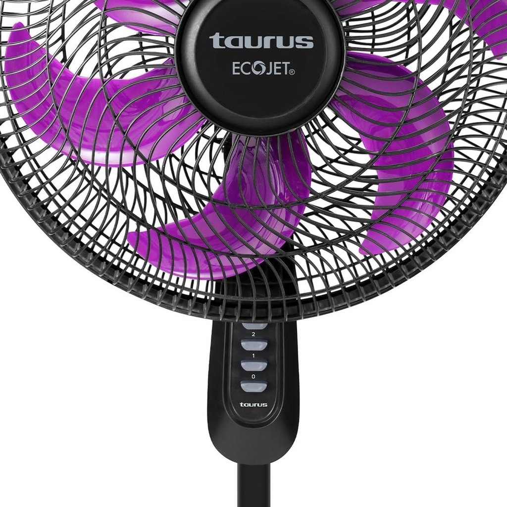 Ventilador De Pedestal Universe Taurus 16 Potente Silencioso Color De La Estructura Morado