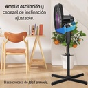 Ventilador De Pedestal Universe Taurus 16 Potente Silencioso Color De La Estructura Morado