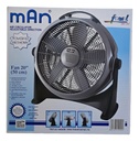 Ventilador De Piso 20 Pulgadas 125 W Circulador Marca Man Cantidad De Aspas 5 Estructura Gris Diámetro 20   Material De Las Aspas Plástico