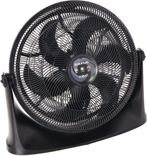 Ventilador De Piso Taurus Rush, 20 , Ecojet, Empotrable Color De La Estructura Negro Color De Las Aspas Negro