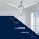 Ventilador De Techo 56  Apus Taurus 3 Velocidades Color De La Estructura Blanco Color De Las Aspas Blanco