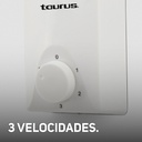 Ventilador De Techo 56  Apus Taurus 3 Velocidades Color De La Estructura Blanco Color De Las Aspas Blanco