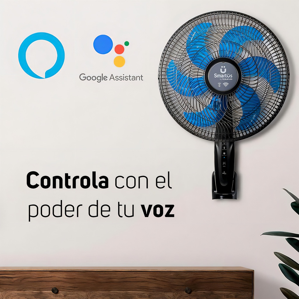 Ventilador Inteligente Wifi Magnüs Taurus Control De Voz Color De La Estructura Negro
