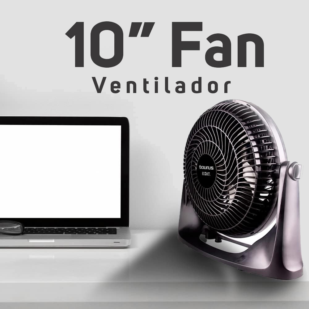 Ventilador Mesa Y Pared Taurus Oasis 10 Pul. Gran Flujo Cantidad De Aspas 6 Color De La Estructura Negro Diámetro 26 Cm Material De Las Aspas Plástico