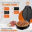 Wafflera Belga Flash Cook+ 4 Rebanadas Acero