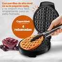 Wafflera Belga Flash Cook+ 4 Rebanadas Acero