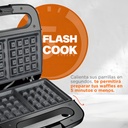 Wafflera Belga Power Ready 2 Rebanadas Acero Masterchef
