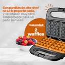 Wafflera Belga Power Ready 2 Rebanadas Acero Masterchef