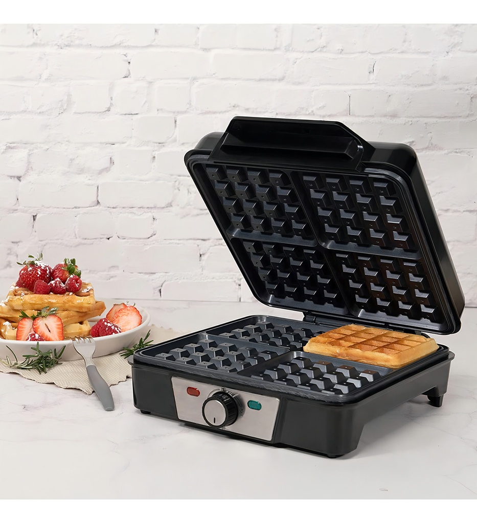 Waflera Eléctrica Masterchef  Mk-wm-4 Color Gris 127v