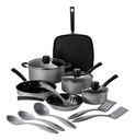 Bateria De Cocina En Aluminio Con Utensilios 80143/035 Color Gris