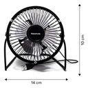 Ventilador De Escritorio 4 Taurus Mini, Metálico, Usb Color De La Estructura Negro Color De Las Aspas Plateado