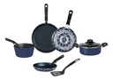 Batería De Cocina Ekco 58524 One 7 Pzas Color Azul