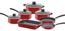Juego De Utensilios De Cocina Tramontina Aluminium Versailles De 7 Piezas, Color Rojo