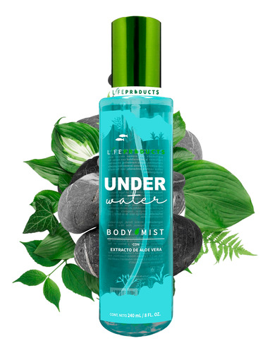 [018015950456] Body Mist Under Water Con Aloe Vera By Life Products