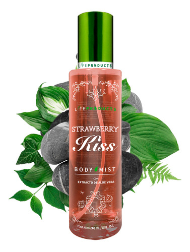 [018015010594] Body Mist Strawberry Kiss Con Aloe Vera By Life Products